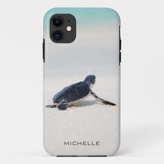 Schildkrötenstrasse Personalisierter Name | Art Case-Mate iPhone Hülle (Rückseite)