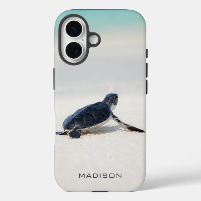 Schildkrötenstrasse Personalisierter Name | Art Case-Mate iPhone Hülle (Rückseite)