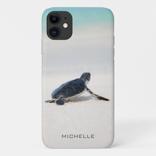 Schildkrötenstrasse Personalisierter Name | Art Case-Mate iPhone Hülle (Rückseite)