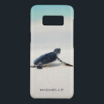 Schildkrötenstrasse Personalisierter Name | Art Case-Mate Samsung Galaxy S8 Hülle<br><div class="desc">Dieses Design ist mit einer Babyschildkröte ausgestattet,  die es nach dem geborenen Leben zum Ozean macht. Anpassen,  indem Sie den Text im Textfeld bearbeiten oder Text ohne Namen löschen. #turtle #ocean #seaturtle #leatherback #beach #beach #Meereswelt #personalisiert #nature #Samsung</div>
