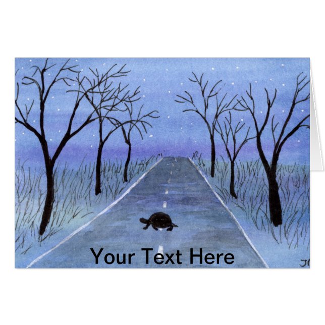 Schildkrötenüberquerung (Vorderseite (Horizontal))