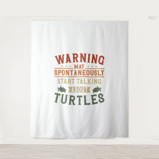 Schildkrötenwarnung Mai Wandteppich