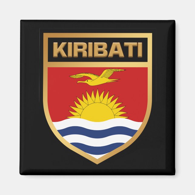 Schildmagnet für Kiribati Magnet (Vorne)