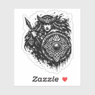 Schildmaid-Speer-Siegel – Mythic Warrior Tinte Aufkleber