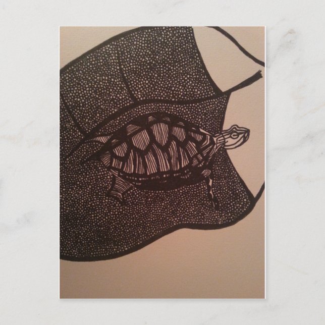 schildpad postkarte (Vorderseite)