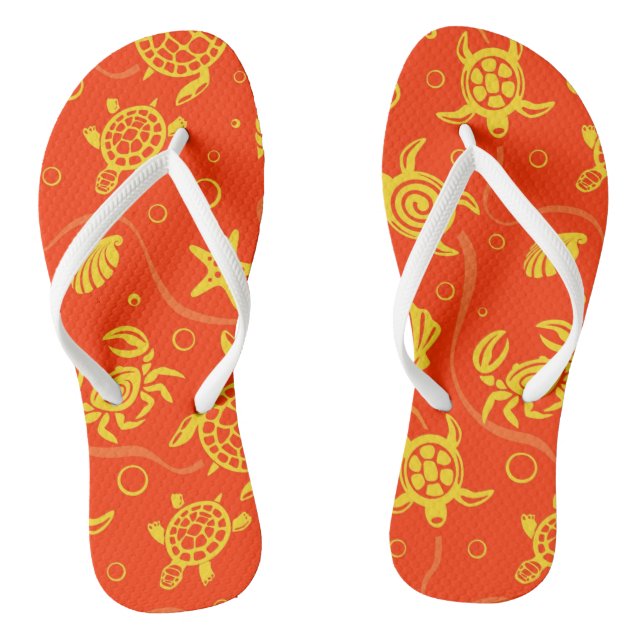 Schildpatt Flip Flops (Fußbett)