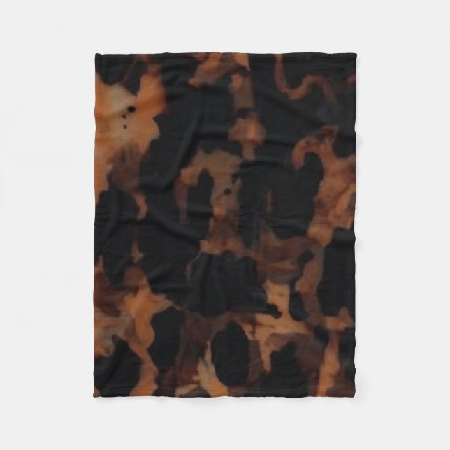 Schildpatt-Nahtloses Muster, Chic Schildpatt Fleecedecke (Vorderseite)