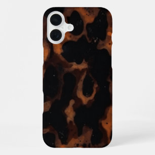 Schildpatt-Nahtloses Muster, Chic Schildpatt iPhone 16 Plus Hülle