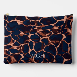 Schildpatt personalisiertes Monogramm Zubehörtasche