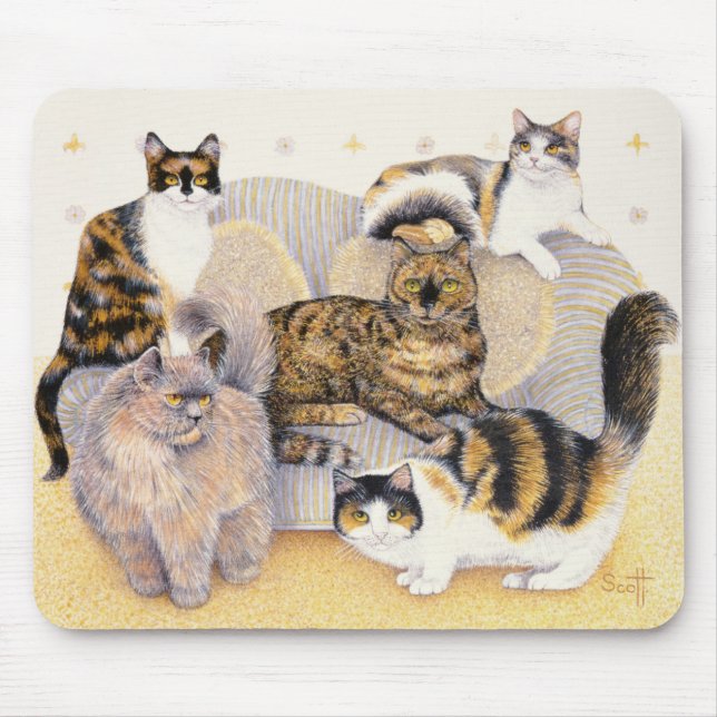 Schildpattdamen Mousepad (Vorne)