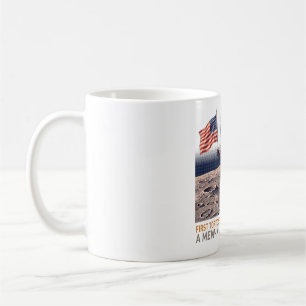 Schildpattkatze-Astronaut Retro-Sci-Fi-Mondlandung Kaffeetasse