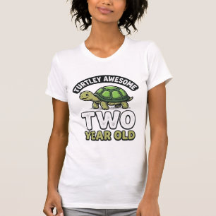 Schildschildkröte Zwei Jahre alte Geburtstags-Vint T-Shirt