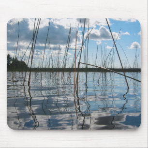 Schilf und Reflexionen am Rice Lake Mousepad