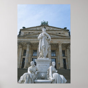 Schiller Statue in Berlin Poster
