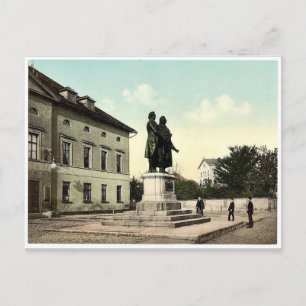 Schiller und Goethe Denkmal, Weimar, Thüringen Postkarte