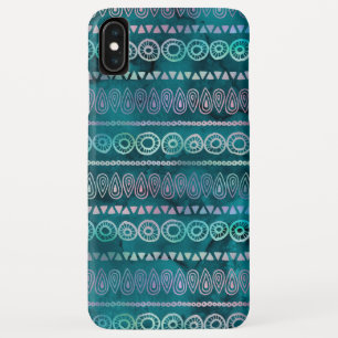 Schillernde aquamarine grüne Boho Hand Case-Mate iPhone Hülle