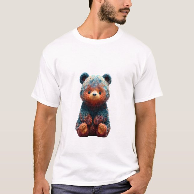 Schillernde Fellbärenmänner T-Shirt (Vorderseite)