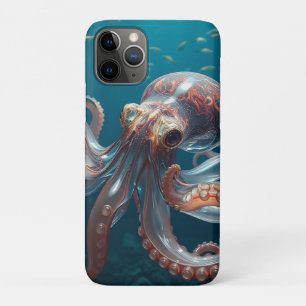 Schillernde Glas-Oktopus-Kunst Tiefseetiere Case-Mate iPhone Hülle