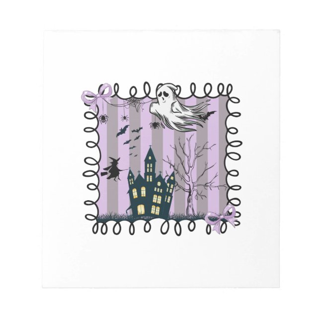 Schillernde Kokette Halloween Notizblock (Vorderseite)