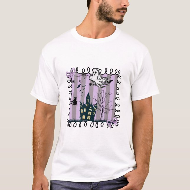 Schillernde Kokette Halloween T-Shirt (Vorderseite)
