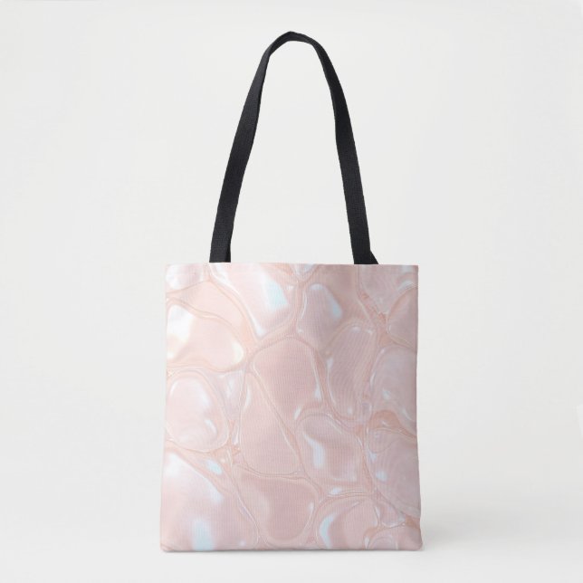 Schillernde Perlen-Flüssig-Marmor-Ästhetik-Tasche (Vorderseite)