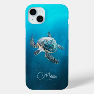 Schillernde Türkisblaue Meeresschildkröte   Küste Case-Mate iPhone Hülle