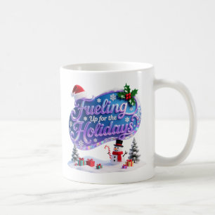Schillernde Weihnachten 'Auftanken für die Feierta Kaffeetasse