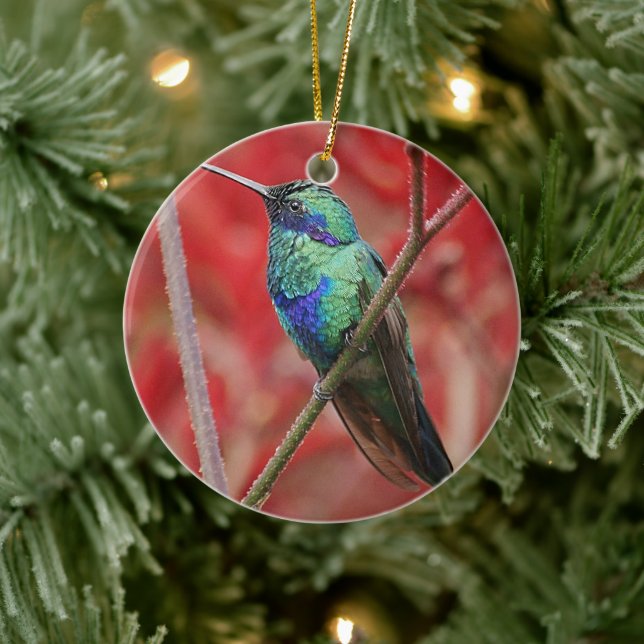 Schillernder Glanz Keramik Ornament (Baum)