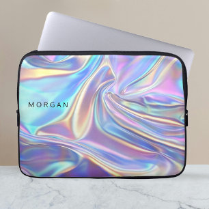 Schillernder glänzender Metallstoff, Name Laptopschutzhülle