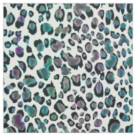 Schillernder Regenbogen-Leopard-Tierdruck-Gewebe Stoff