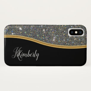 Schillerndes Damen-Monogramm Bling Case-Mate iPhone Hülle