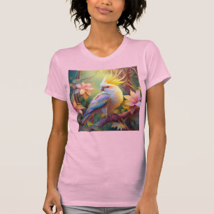 Schillerndes Flügel-Nymphensittich-Fantasie-Vogel T-Shirt