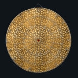 Schillerndes Gold verlässt Imitat-Folien-Muster Dartscheibe<br><div class="desc">Hübsches funkelnd Druckbild eines schillernden glittery dunklen Goldhintergrundes und Goldglänzendes Blätter bewirkt Muster. Dieser Entwurf ist für jeder, Kinder und Erwachsene passend. Es gibt keinen Text auf diesem Produkt, aber könnte hinzugefügt werden, wenn es gewünscht wird. Wenn Sie möchten, dass Hilfe Ihr Produkt besonders anfertigt oder Produkte zusammenbringen zu gefallen...</div>