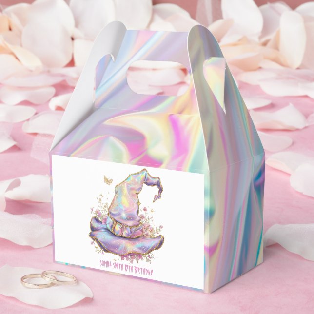 Schillerndes Hexenhut-Geburtstagsgeschenk Geschenkschachtel (Hochzeit)