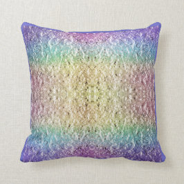 Schillerndes Regenbogen-Wurfs-Kissen Kissen