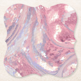 Schillerndes Rosa und Lila Untersetzer