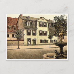 Schiller's House, Weimar, Thüringen, Deutschland s Postkarte