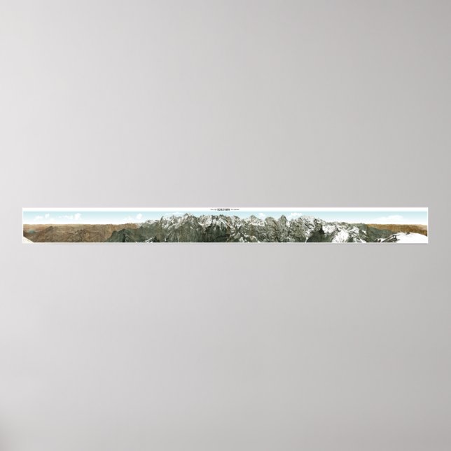 SCHILTHORN Schweizer Alpen 360° Panorama Poster (Vorne)