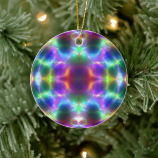 Schimmerkunst Weihnachtsdekoration Keramik Ornament