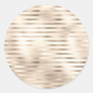 Schimmernde Bronze Reguled Template, Imitate Textu Runder Aufkleber