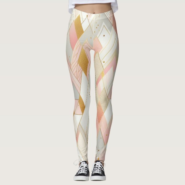 Schimmernde Dreieck-Spektren Leggings (Vorderseite)