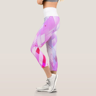 Schimmernde Dreieckspektren Capri Leggings