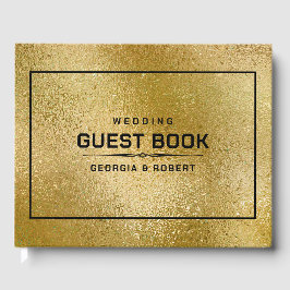 Schimmernde goldene irisierende Textur Gästebuch