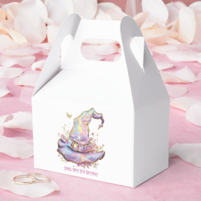 Schimmernde Hexenhut-Geburtstagsfeier Geschenkschachtel (Hochzeit)