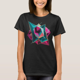 Schimmernde Rosenstrahlung T-Shirt