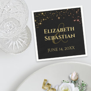 Schimmernde Sterne Hochzeit von Napkins Serviette