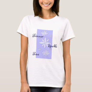 Schimmernde und funkelnde Schneeflocken T-Shirt