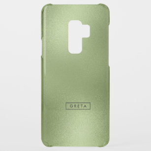 Schimmernder grüner Hintergrund Uncommon Samsung Galaxy S9 Plus Hülle