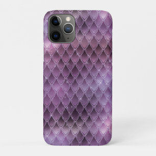 Schimmernder lila Ombre- & Glitter-Drachenschuppen Case-Mate iPhone Hülle