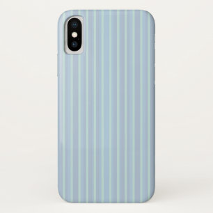 Schimmerndes blau gestreiftes Case-Mate iPhone X C Hülle